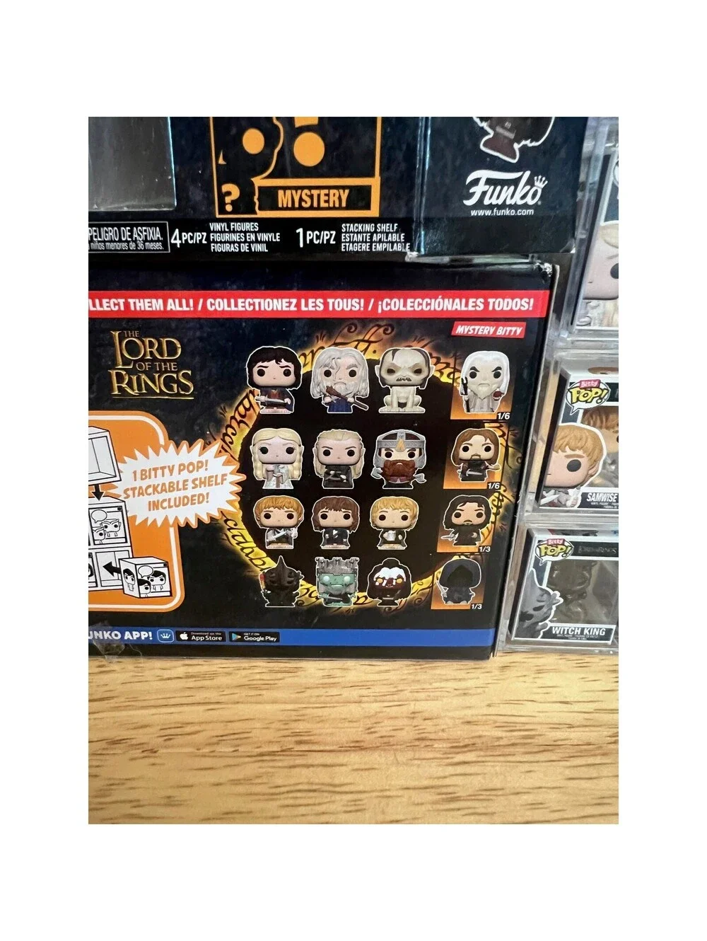 COMPLETE BITTY MUTIPACK SET Lord of the Rings Funko Pops W/ ALL 4 MYSTERY CHASES